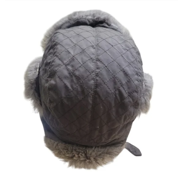 Unisex Green Trapper Hat Faux Fur Buckle Closure - Picture 3 of 5